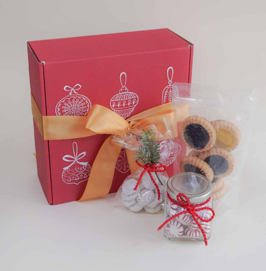 Regalo de galletas y dulces para navidad