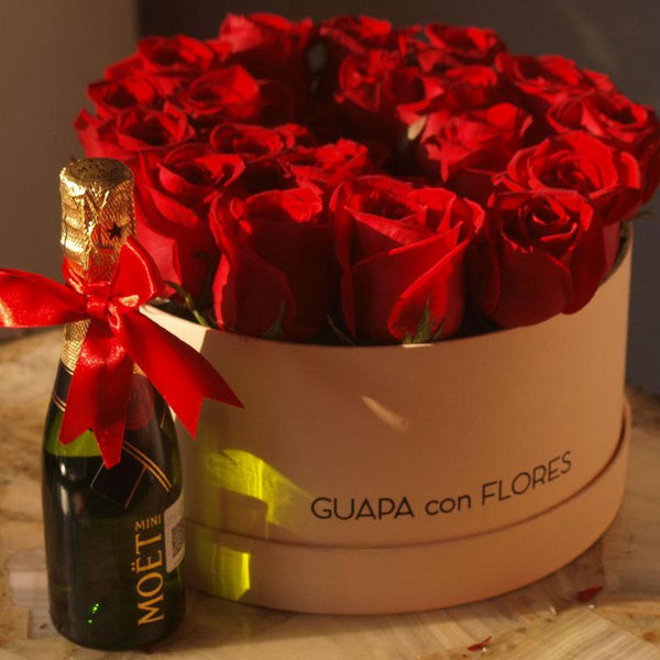 Regalos para mamá CDMX - Kit de vino y flores – Guapa con flores